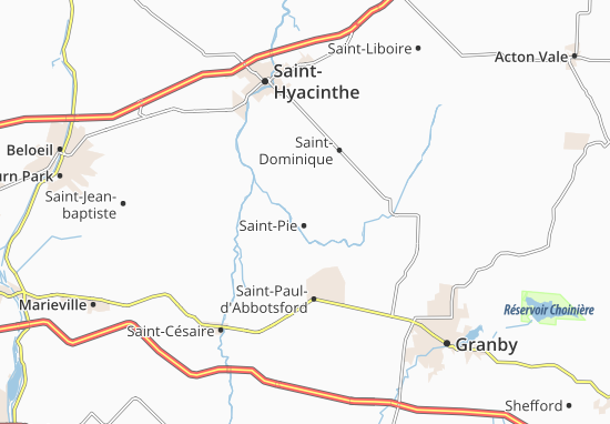 Karte Stadtplan Saint-Pie