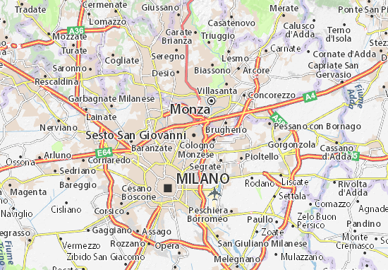Mapa Sesto San Giovanni
