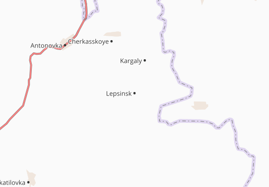Mapa Lepsinsk