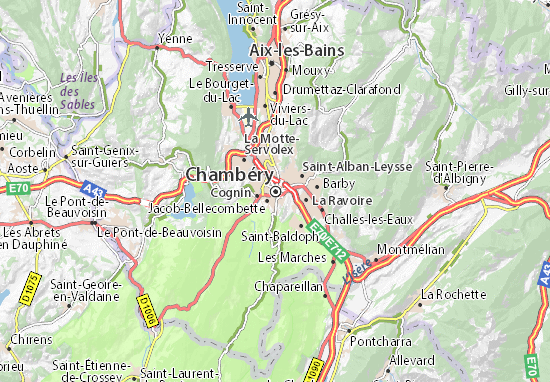 Immuniseren geweer Denk vooruit Kaart MICHELIN Chambéry - plattegrond Chambéry - ViaMichelin