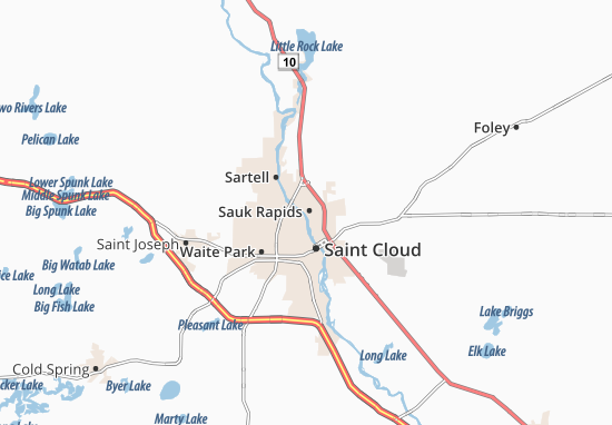 Sauk Rapids Map