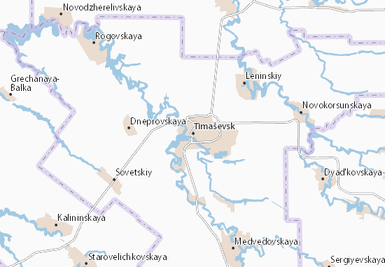 Mapa Timaševsk