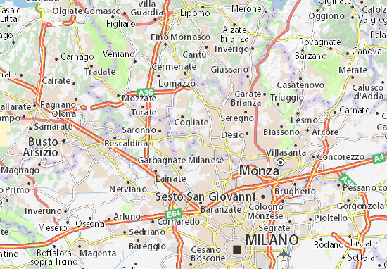 Mapa Villaggio Brollo