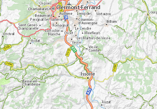 Mapa Montpeyroux