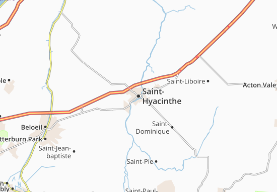 Karte Stadtplan Saint-Hyacinthe