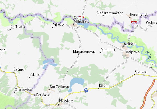 Mapa Magadenovac