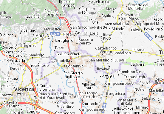 Galliera Veneta Map
