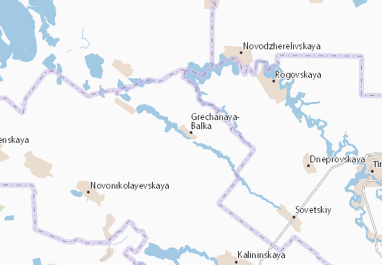 Mapa Grechanaya-Balka