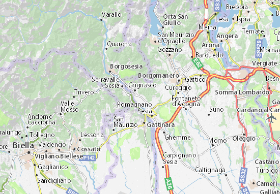 Michelin Ca Spagna Map Viamichelin