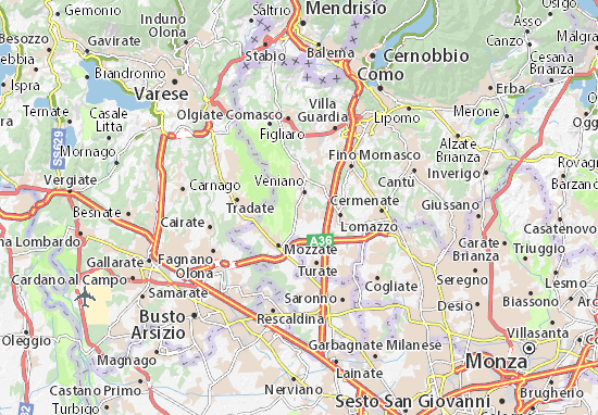 Lurago Marinone Map