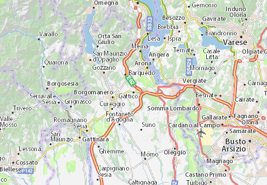 Karte Stadtplan Gattico