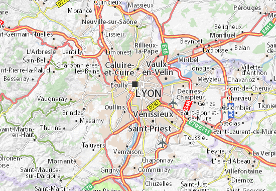 Kaart Plattegrond Lyon 07