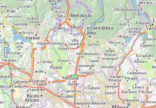 Karte Stadtplan Cassina Rizzardi