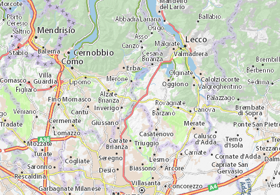 Tabiago-Cibrone Map
