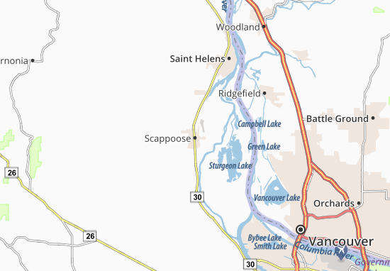 Mapa Scappoose