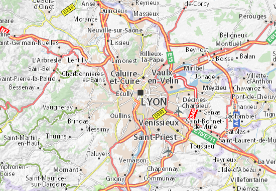 Karte Stadtplan Lyon 05
