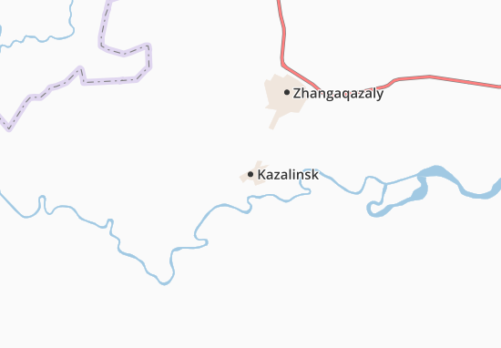 Mapa Kazalinsk