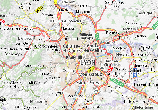 Karte Stadtplan Lyon 04