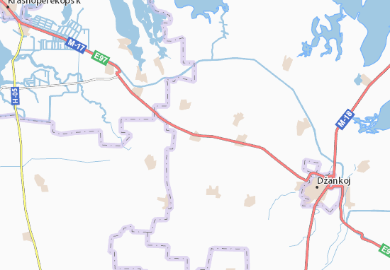 Karte Stadtplan Novokryms&#x27;ke