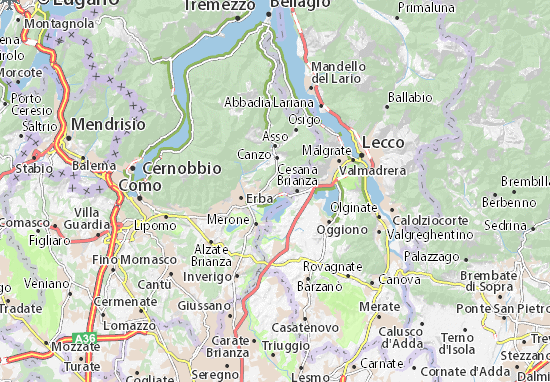 Mapa Corneno-Galliano
