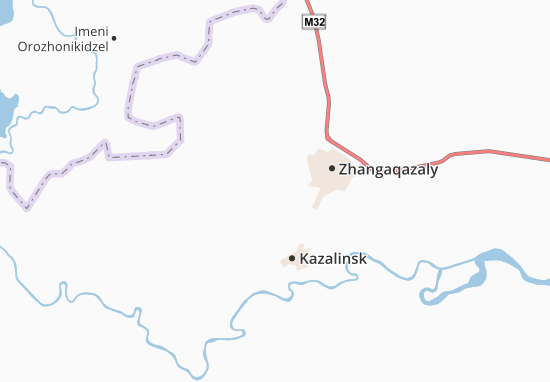 Mapa Tridtsat&#x27; Let Kazakhstana