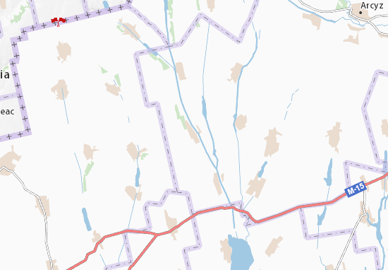 Karte Stadtplan Zadunaivka