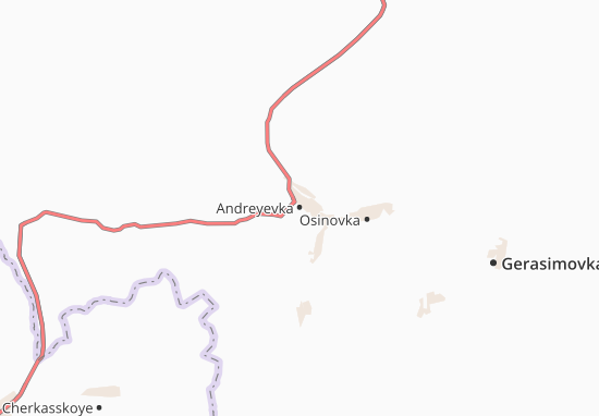 Kaart Plattegrond Andreyevka