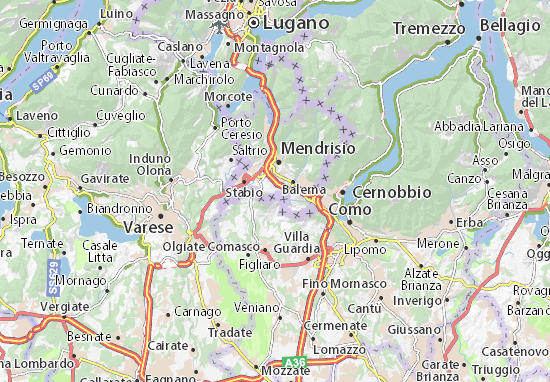 Mapa Novazzano
