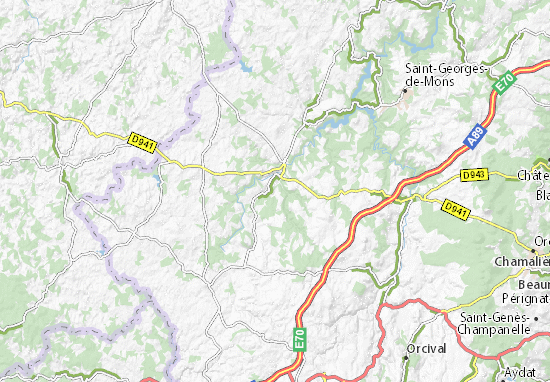 carte détaillée auvergne Carte détaillée L'Auvergne   plan L'Auvergne   ViaMichelin