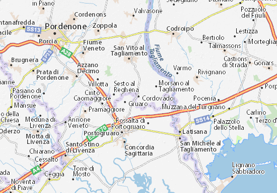 Karte Stadtplan Cordovado