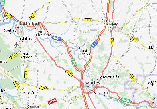 MICHELIN Coulonge-sur-Charente map - ViaMichelin