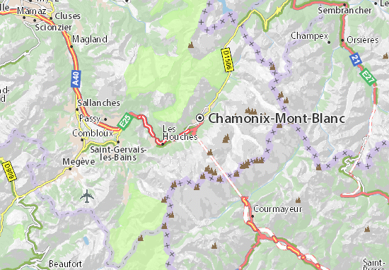 Mont Blanc Tunnel Map