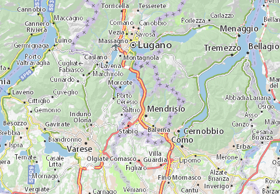 Mapa Riva San Vitale