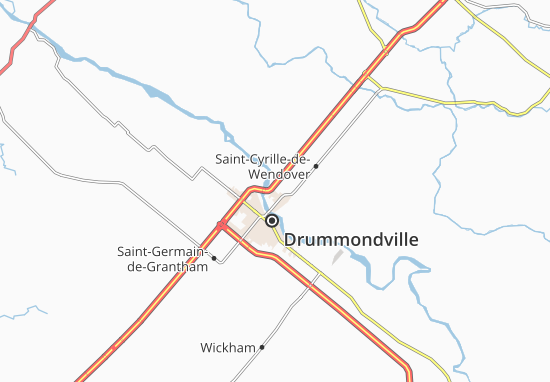 Karte Stadtplan Saint-Charles-de-Drummond