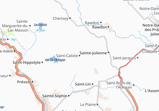 Mapa Saint-Calixte