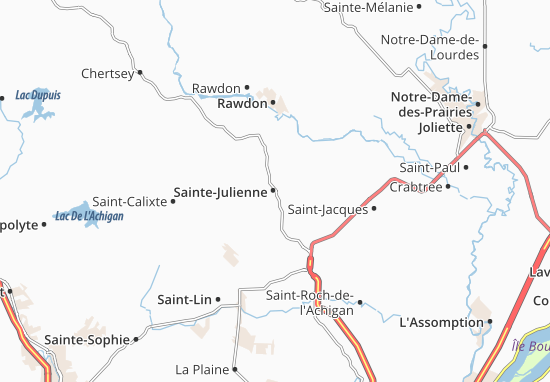 Mapa Sainte-Julienne