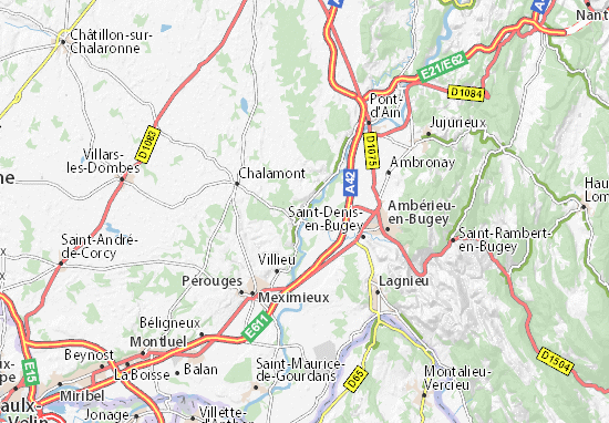 Mapa Châtillon-la-Palud