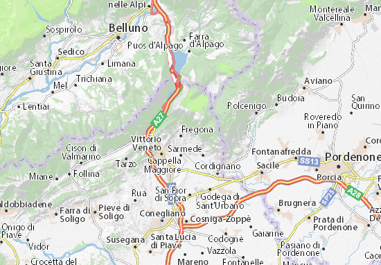 MICHELIN-Landkarte Luca - Stadtplan Luca - ViaMichelin