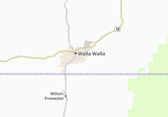Mapa Walla Walla East