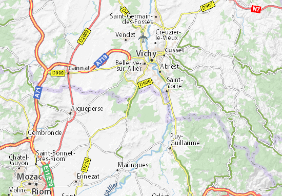 Michelin Saint Sylvestre Pragoulin Map Viamichelin