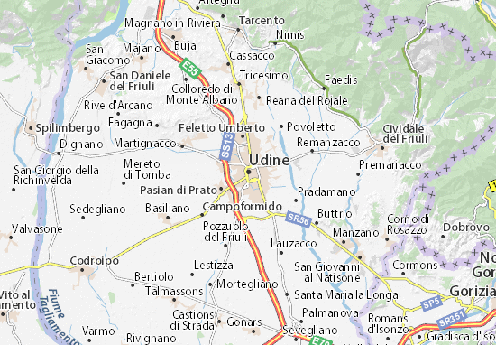 Mapa Udine