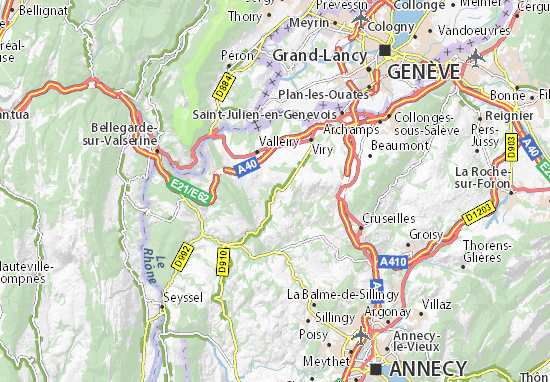 Jonzier-Épagny Map