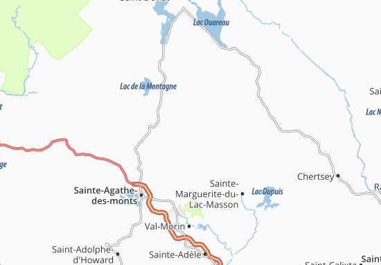 Map Of Sainte Lucie Des Laurentides Michelin Sainte Lucie
