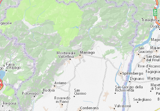 Mapa Maniago
