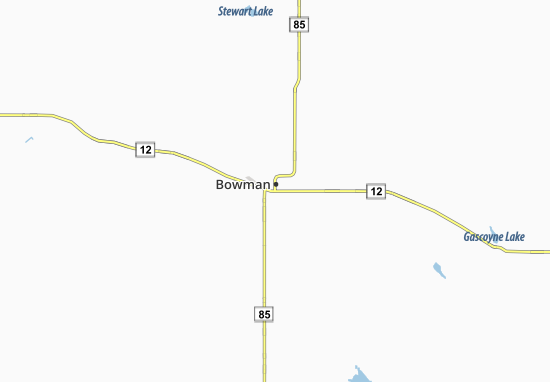 Karte Stadtplan Bowman