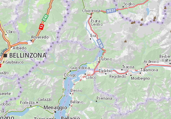Mapa Montemezzo