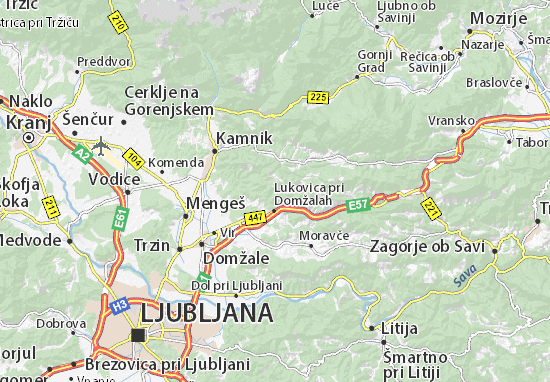 Karte Stadtplan Lukovica-p-K.