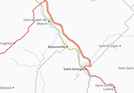 Karte Stadtplan Beauceville