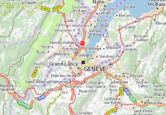 Mapa Genève