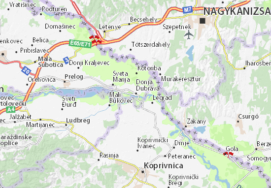 Mapa Donja Dubrava